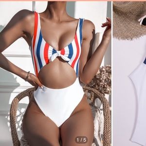Red white and blue swimsuit